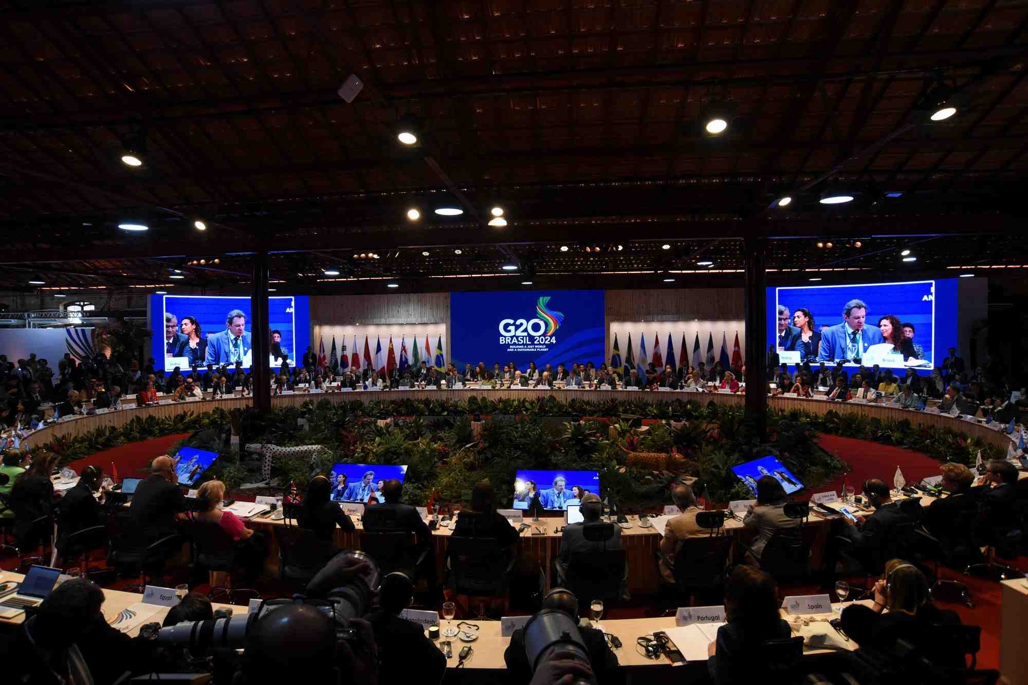 Présente à Rio ce venredi, la directrice générale du Fonds monétaire international (FMI) Kristalina Georgieva a salué la position du G20 en faveur de la « justice fiscale ».