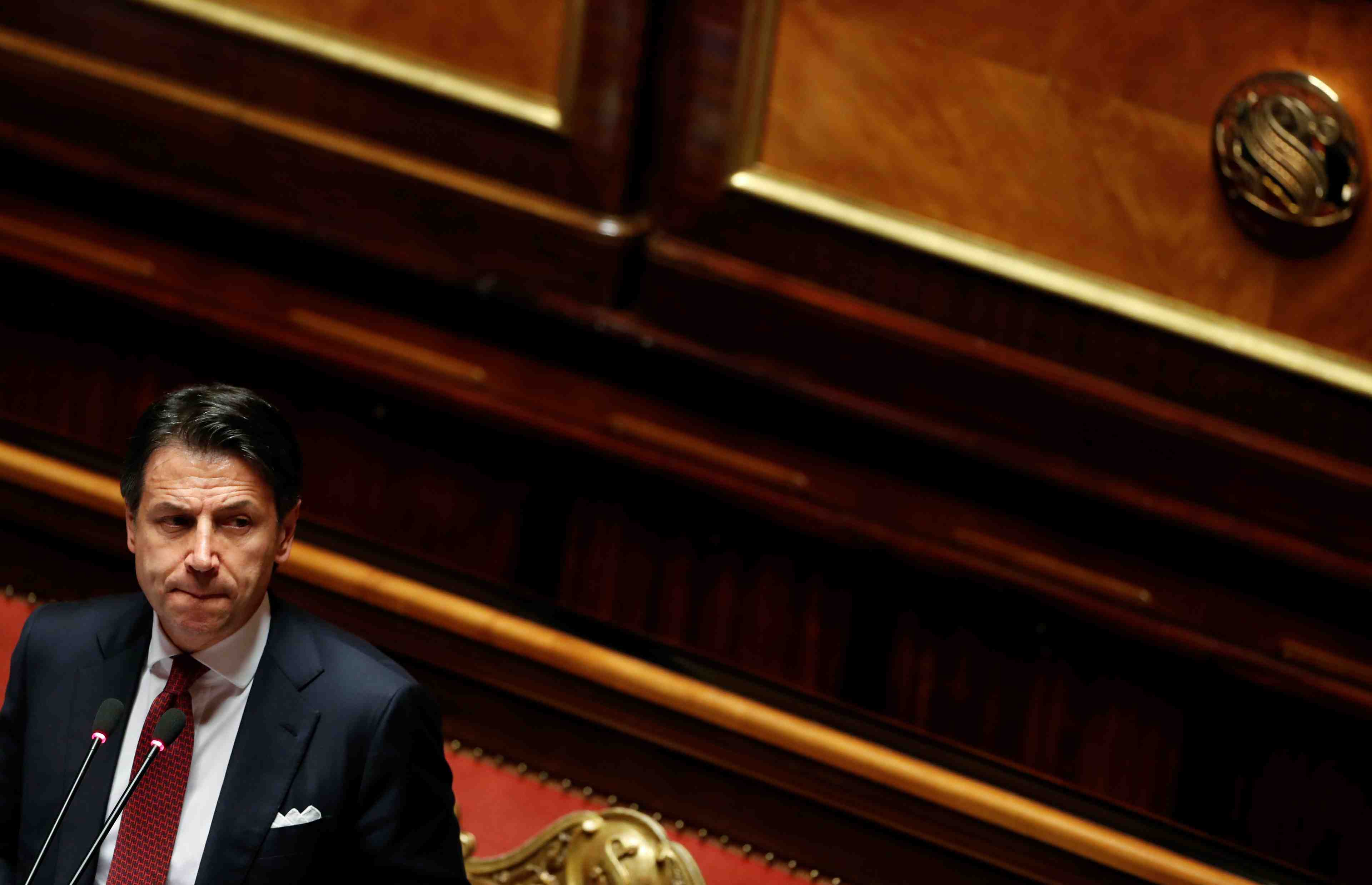Conte met fin au debat au senat, part remettre sa demission