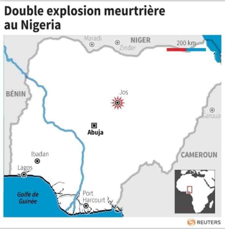 Deux explosions font 118 morts dans le centre du Nigeria
