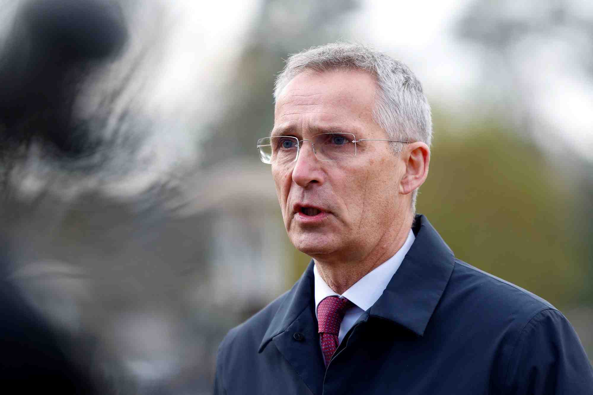 Photo du secretaire general de l'alliance atlantique, jens stoltenberg