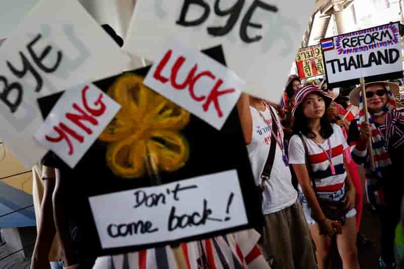 Yingluck Shinawatra en "lieu sûr" en Thaïlande
