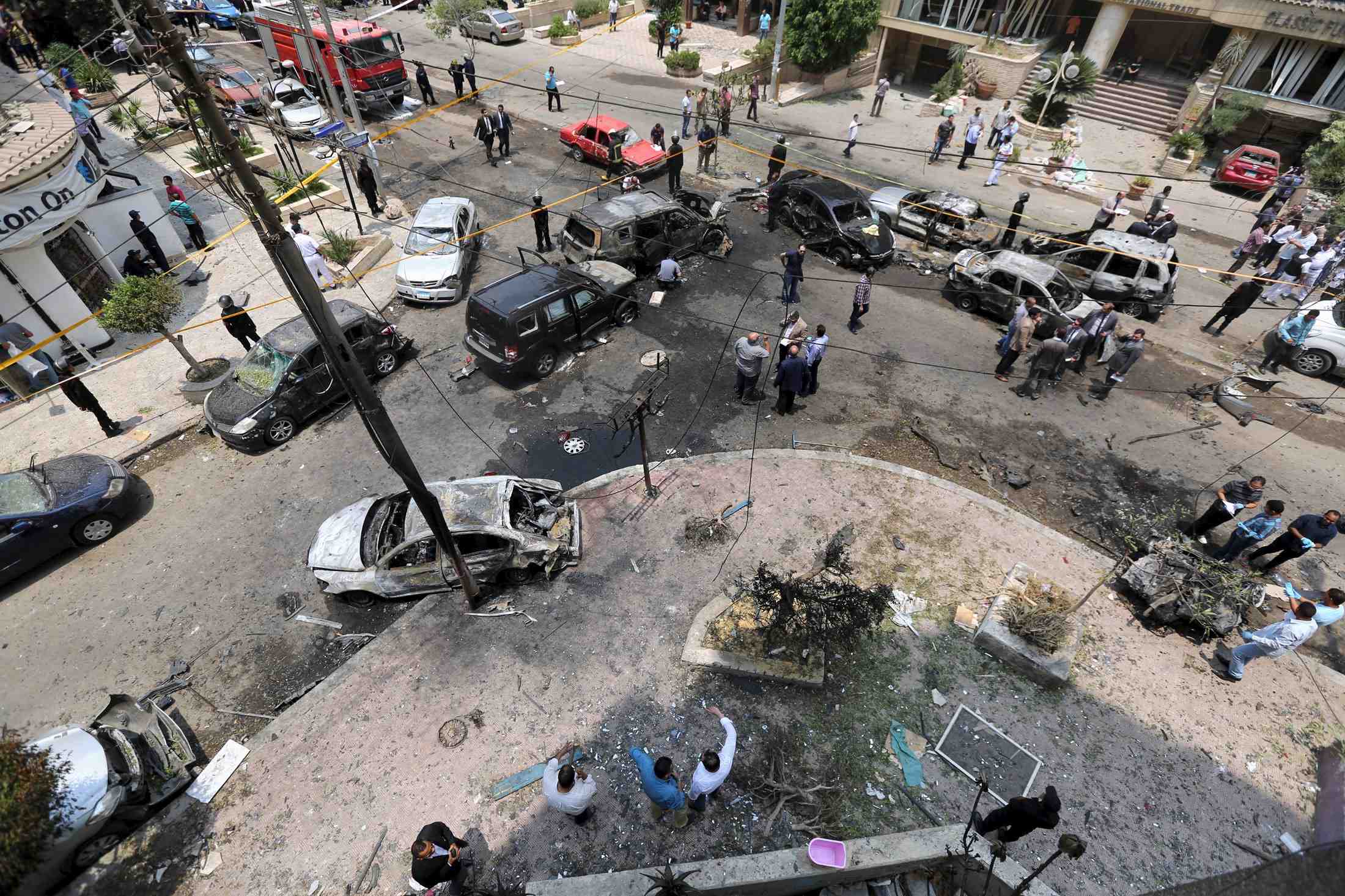 Explosion d'une voiture piegee au caire