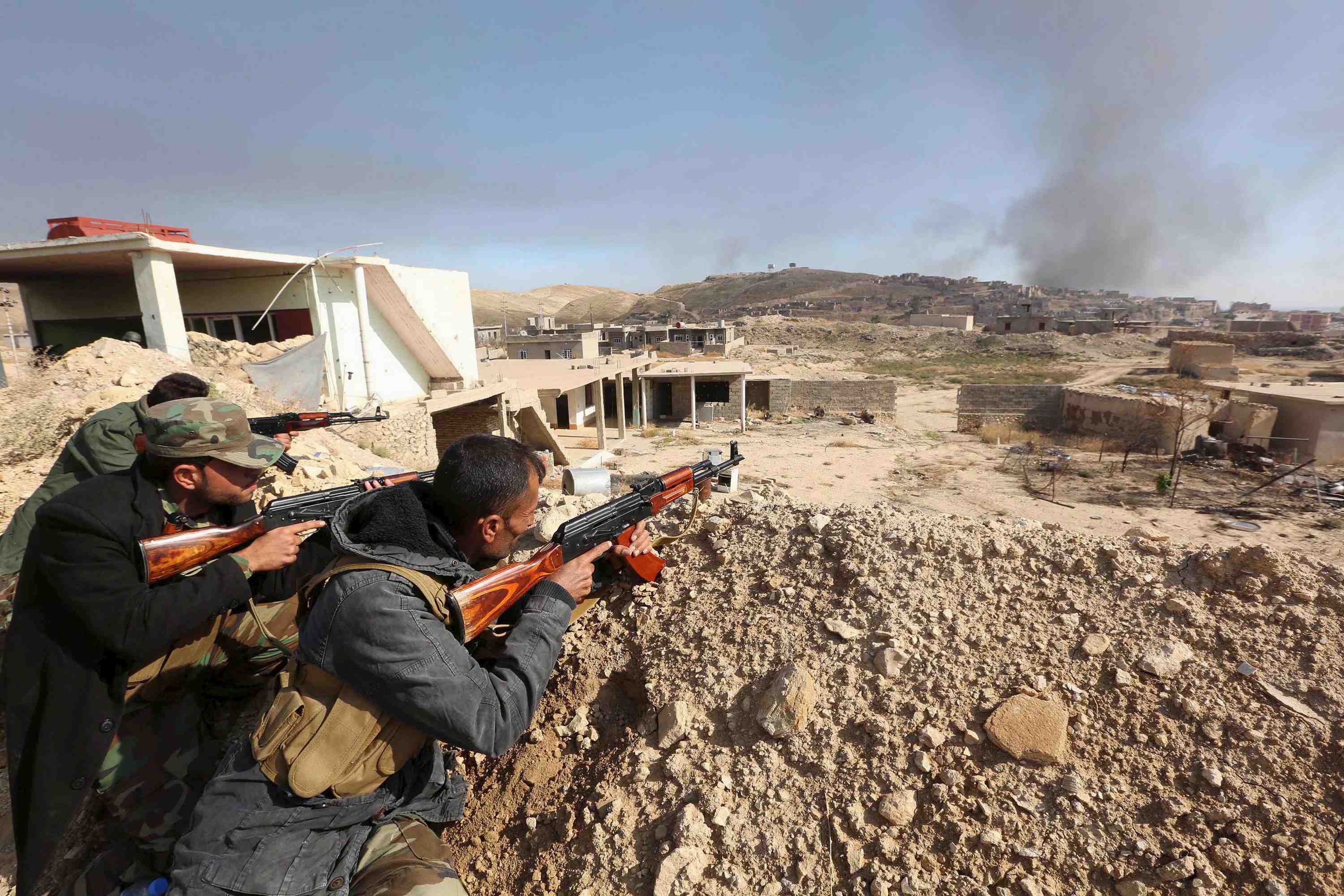 Les peshmargas penetrent dans la ville irakienne de sindjar