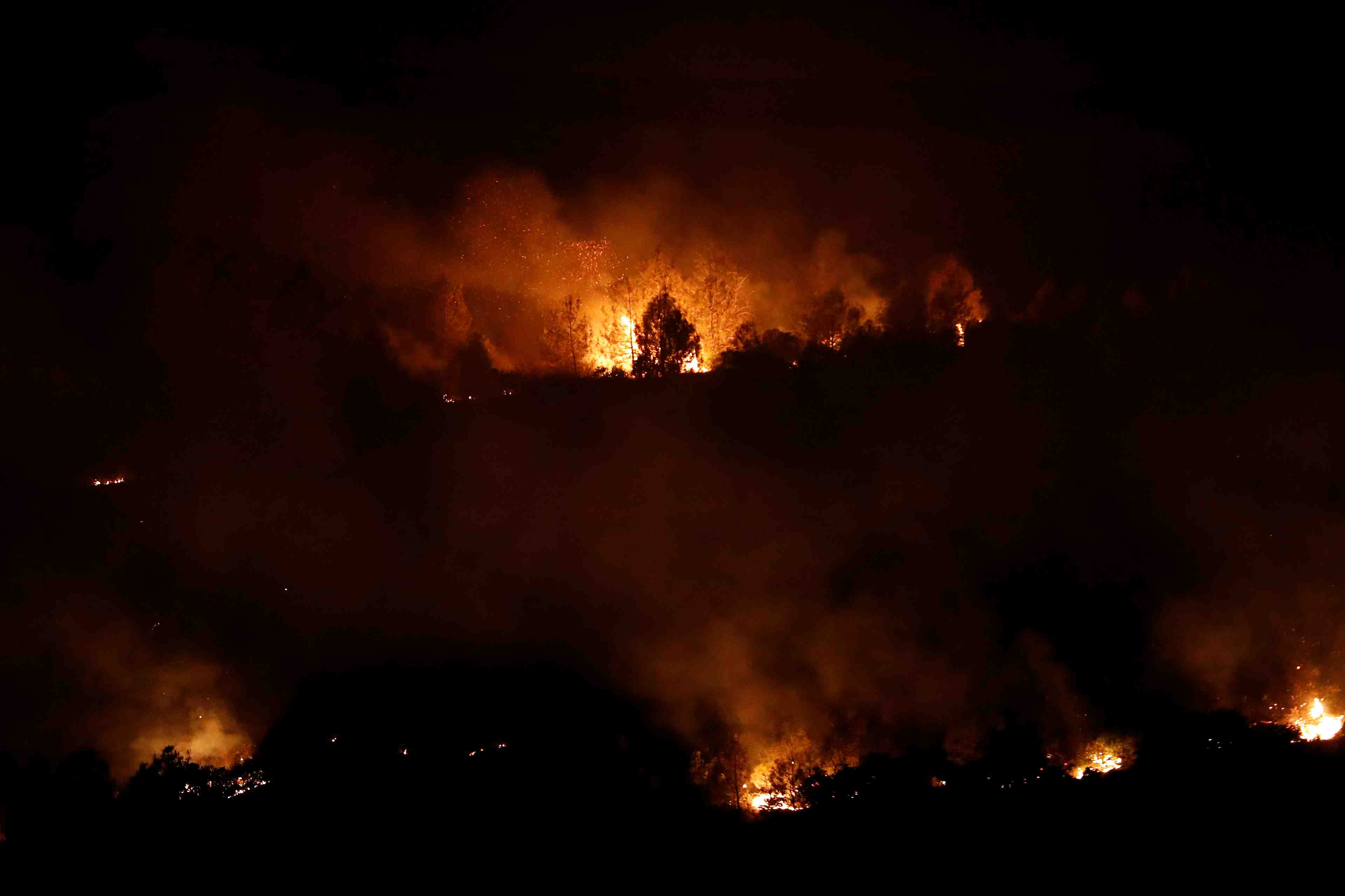 Le centre de la californie en proie aux flammes