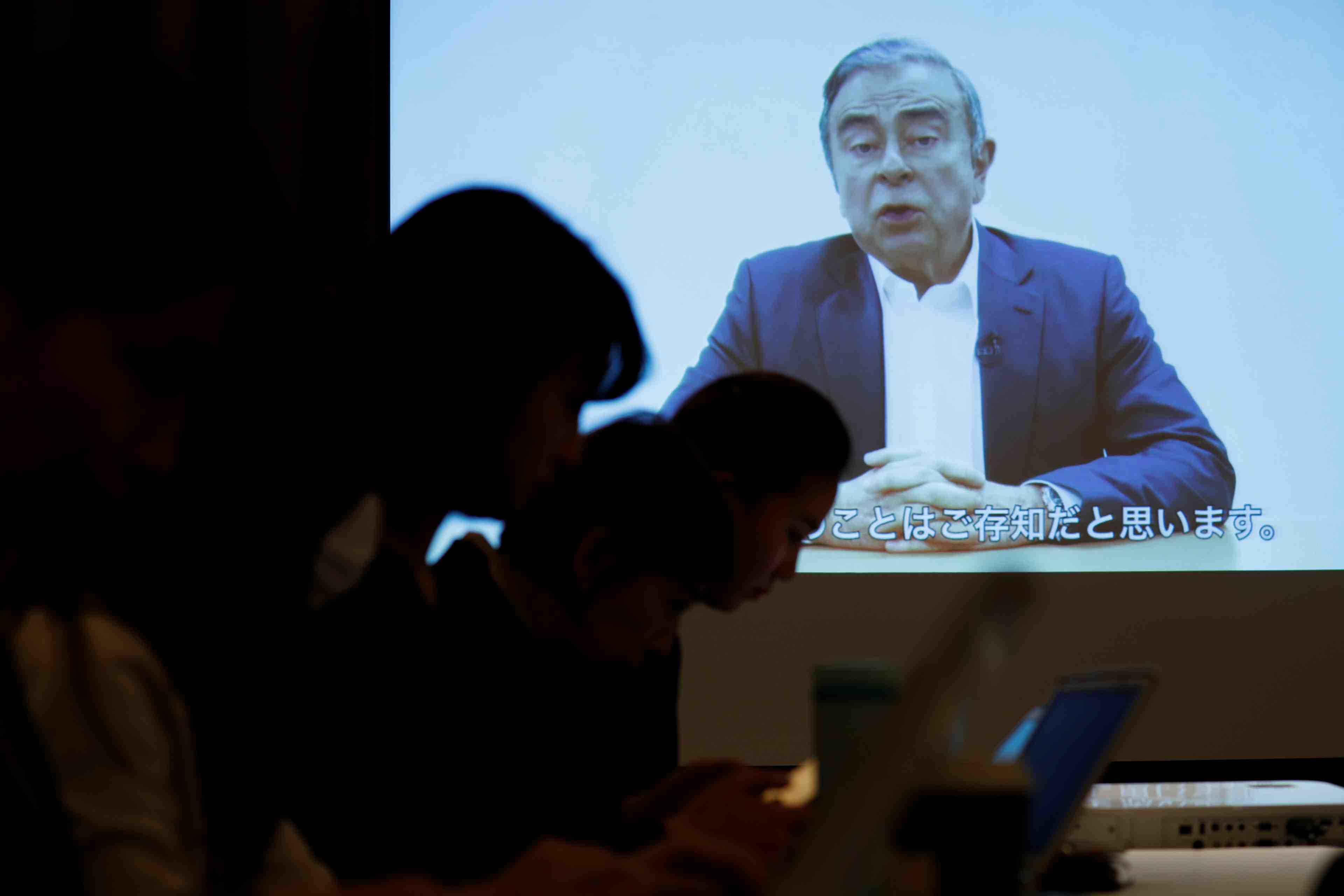 Dans une video, ghosn se dit innocent, victime d'un complot