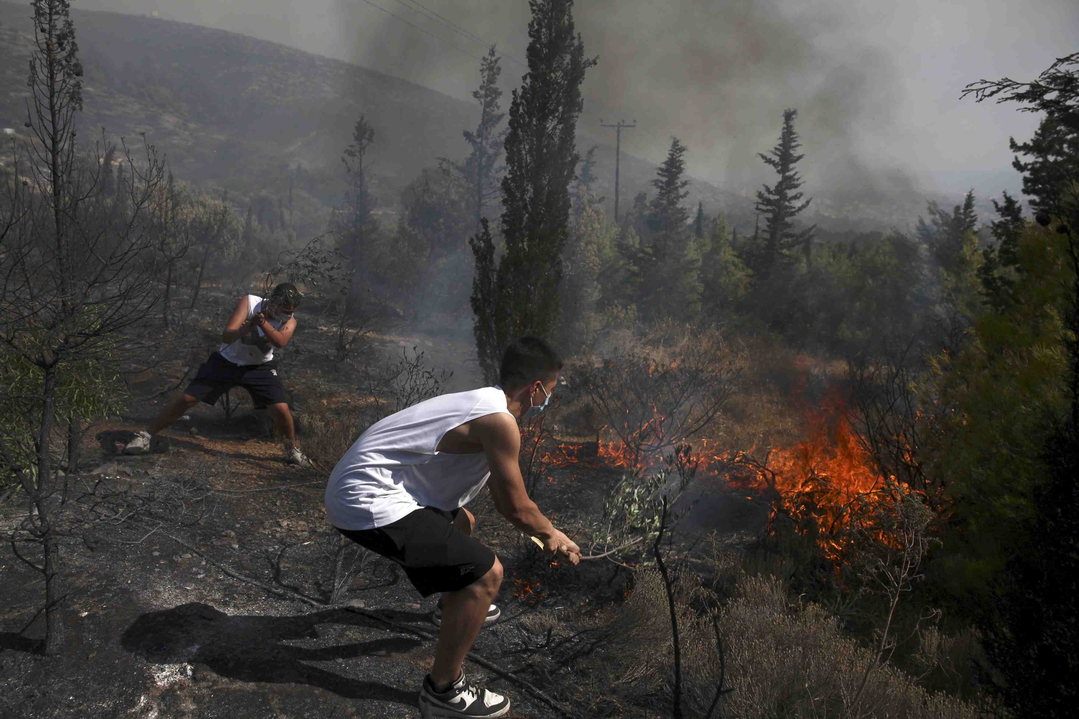 Incendies mortels en grece