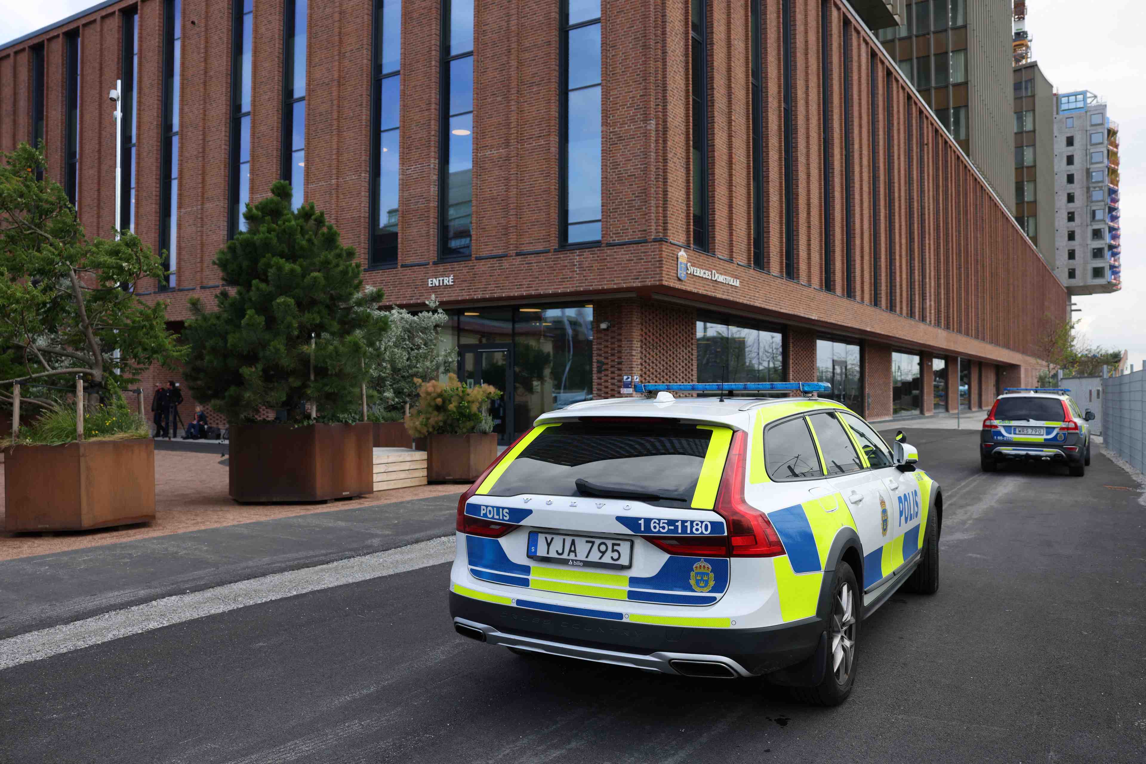 Un vehicule de police a malmo, en suede