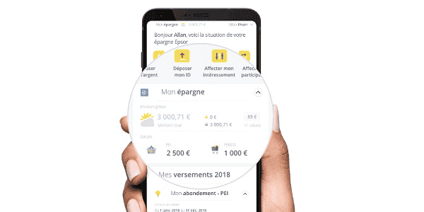 épargne, mobile