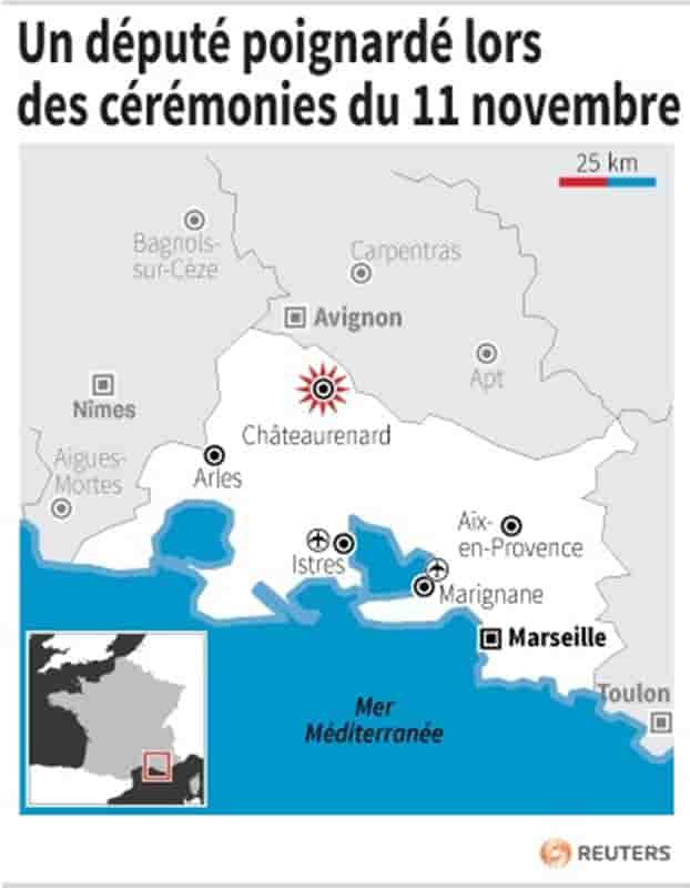 Un député UMP poignardé lors des cérémonies du 11 novembre