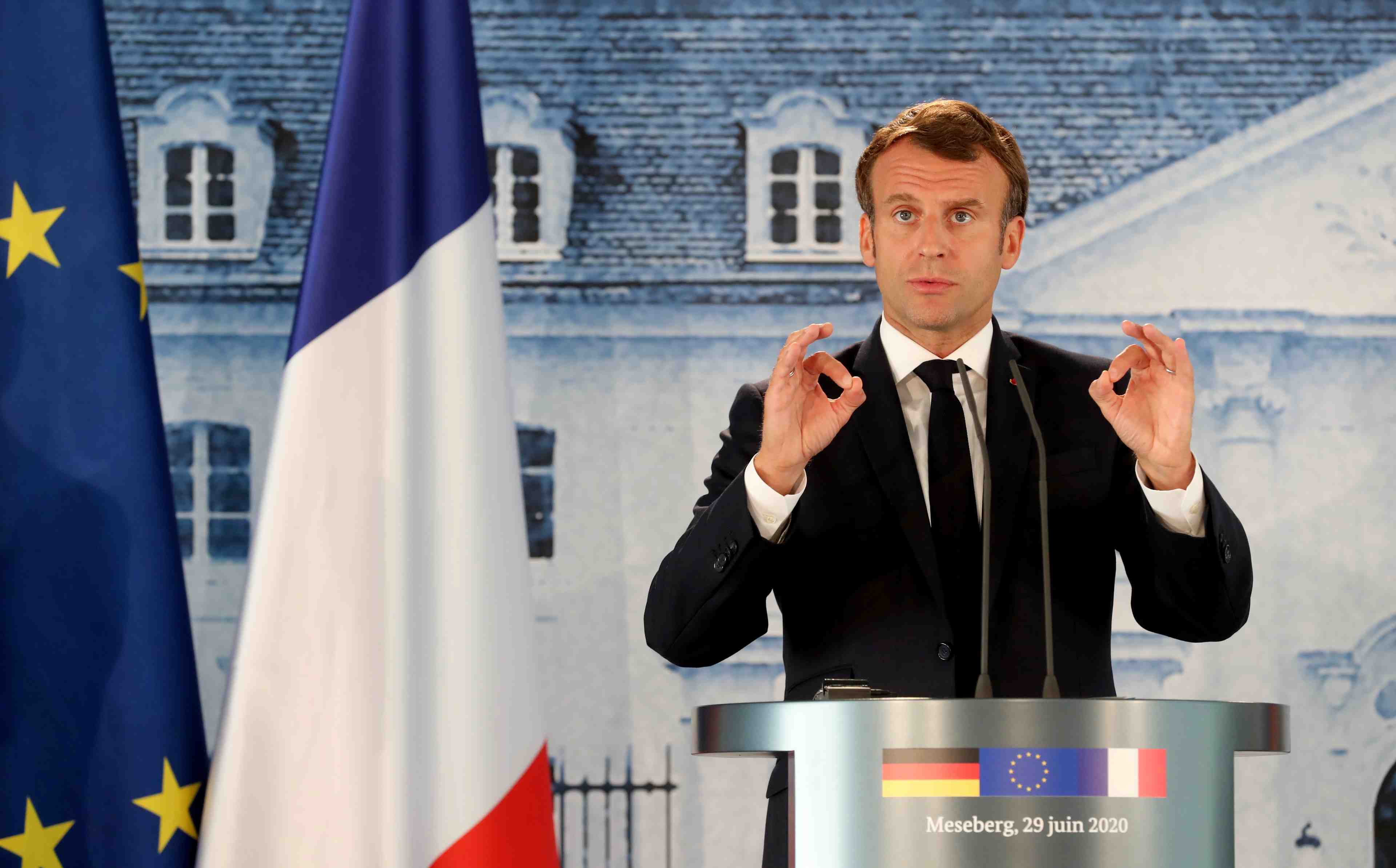 Macron reaffirme son desir d'accord sur le plan de relance de l'ue en juillet