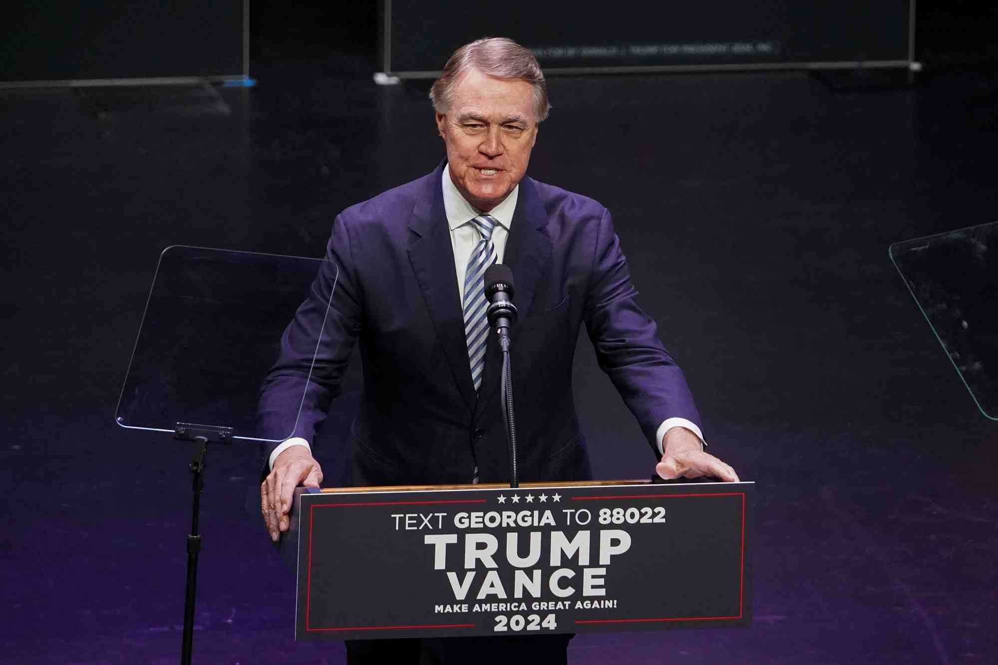 L'ancien senateur americain david perdue