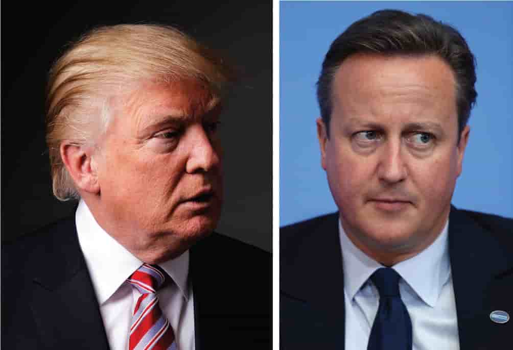 Trump change de ton au sujet de cameron