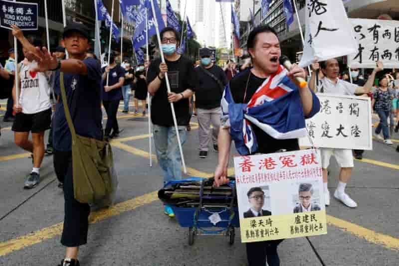 Rassemblement pro-democratiques a hong kong