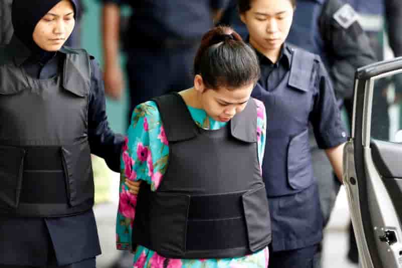 Meurtre de kim jong-nam: la justice abandonne les poursuites contre une des accusees