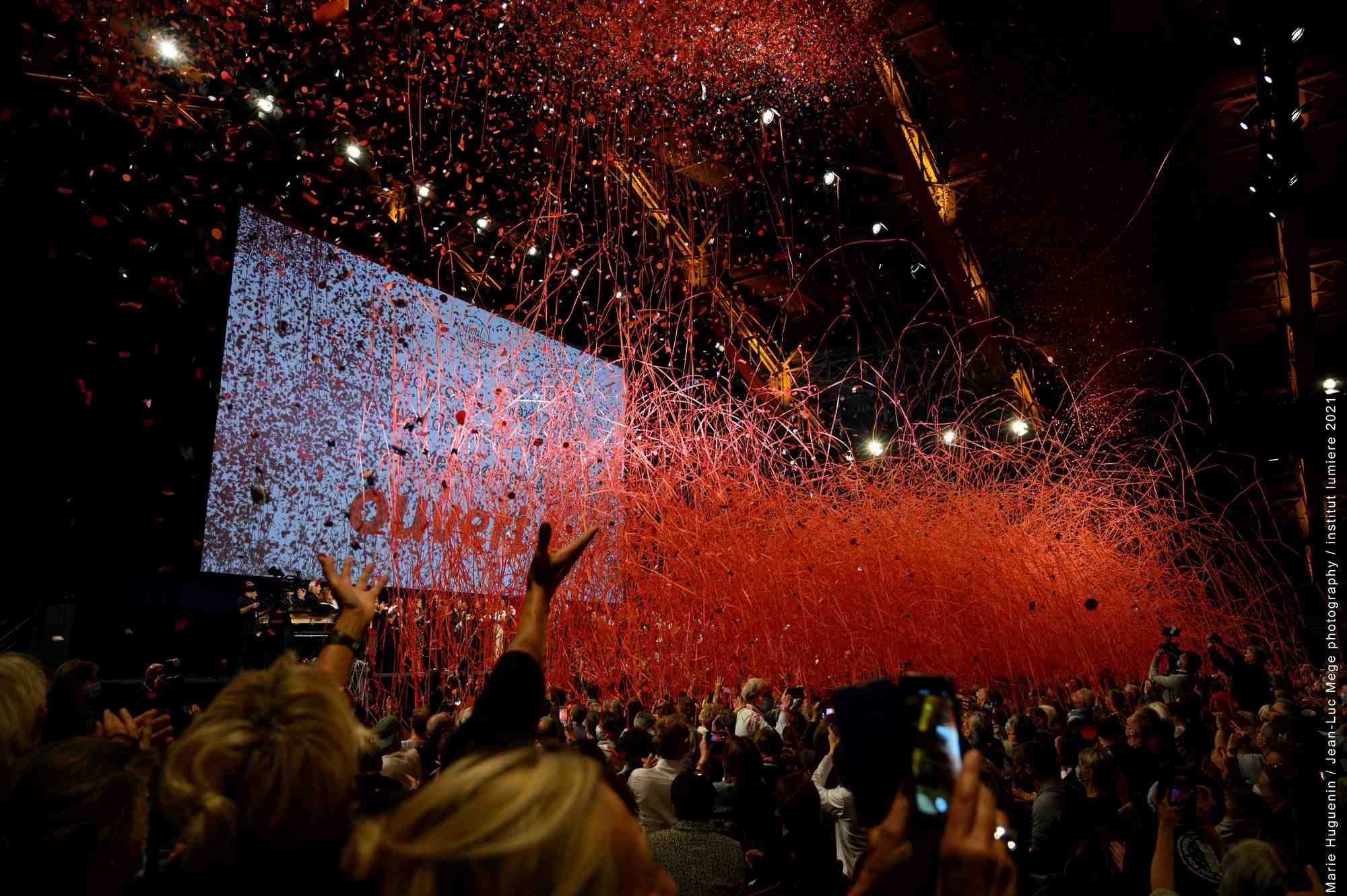 Cérémonie d’ouverture du Festival Lumière, en 2021.