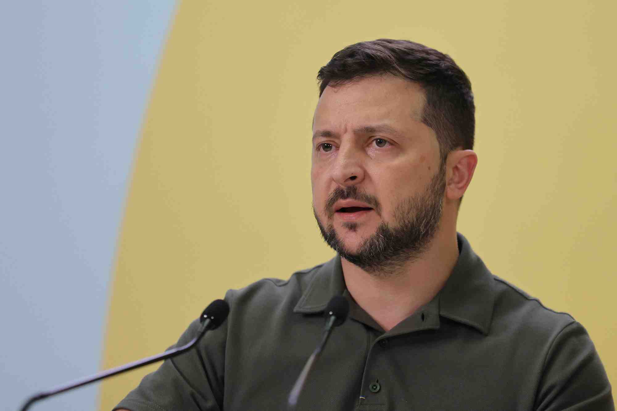 Photo d'archives du president ukrainien volodimir zelensky