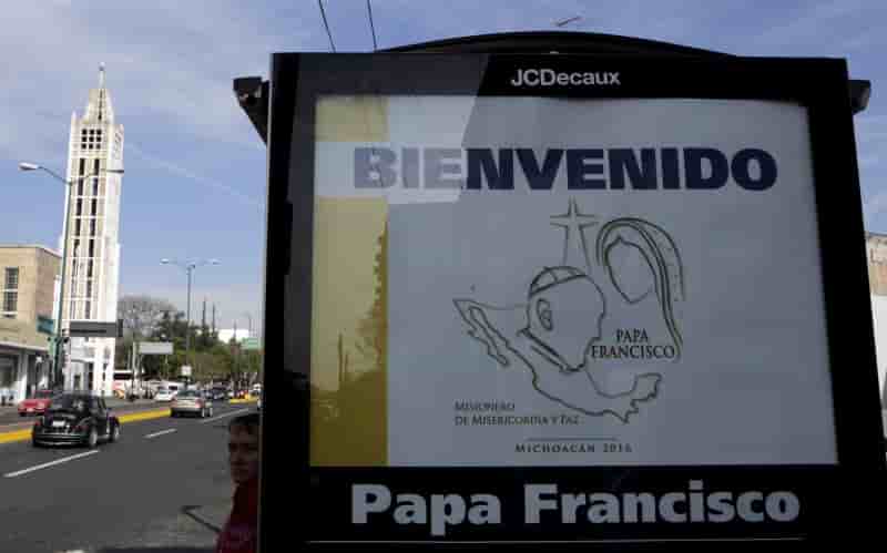 Visite du pape a morelia, capitale de l'etat de michoacan