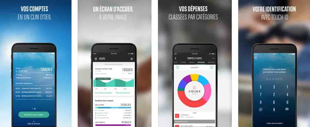 BNP Paribas appli mobile Mes comptes