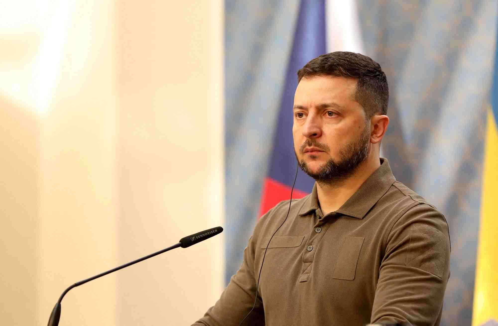 Le president ukrainien zelensky en visite en republique tcheque