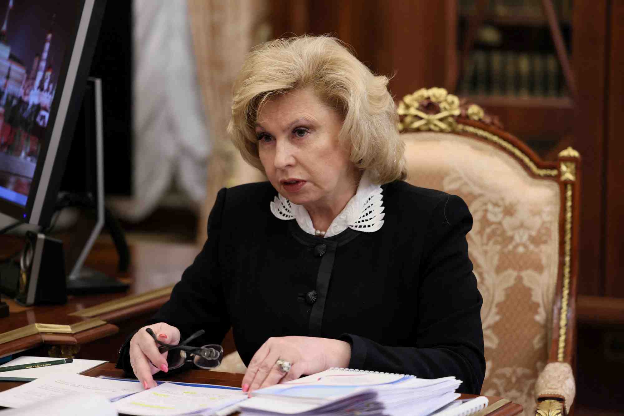Photo d'archives de la commissaire russe aux droits de l'homme, tatiana moskalkova