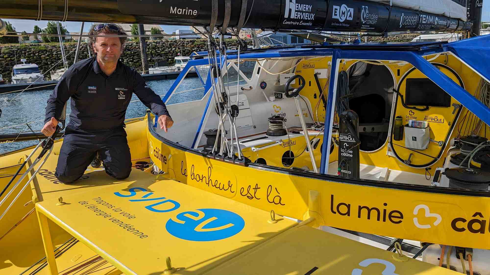 Le skipper Arnaud Boissières s’apprête à réaliser sa cinquième participation lors de ce dixième Vendée Globe.