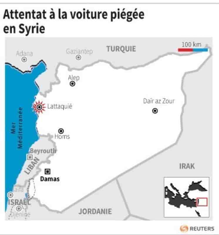 Attentat a la voiture piegee en syrie