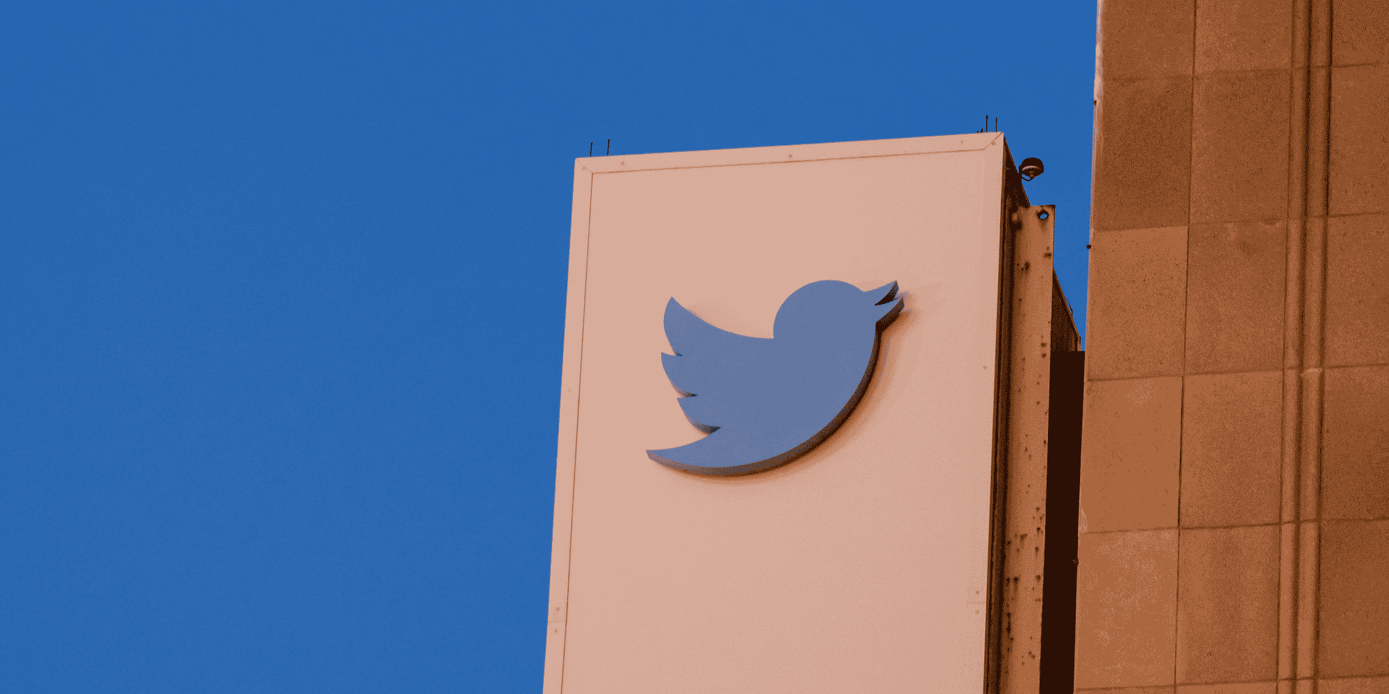 Le logo de twitter a son siege a san francisco