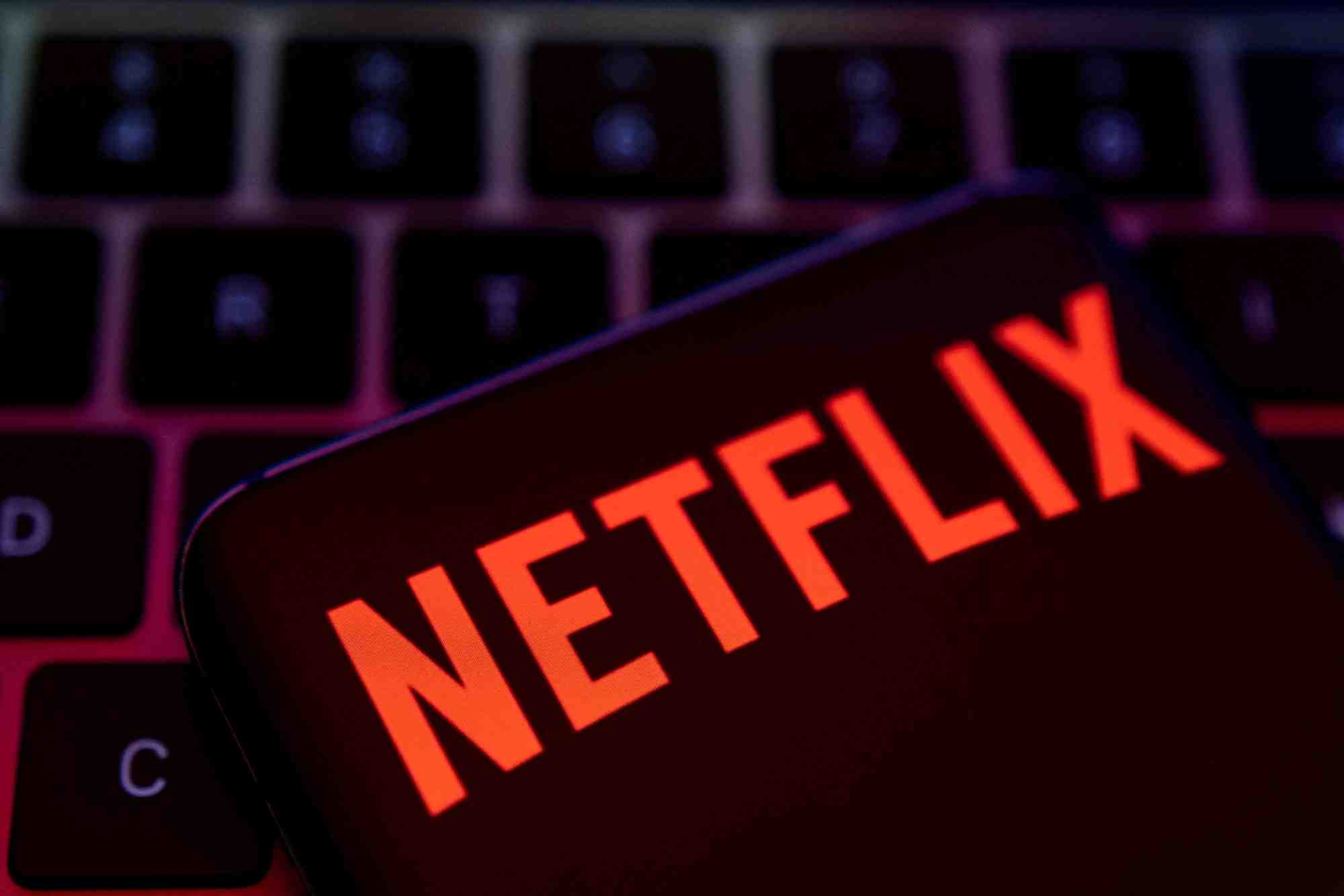 Photo d'illustration du logo de netflix