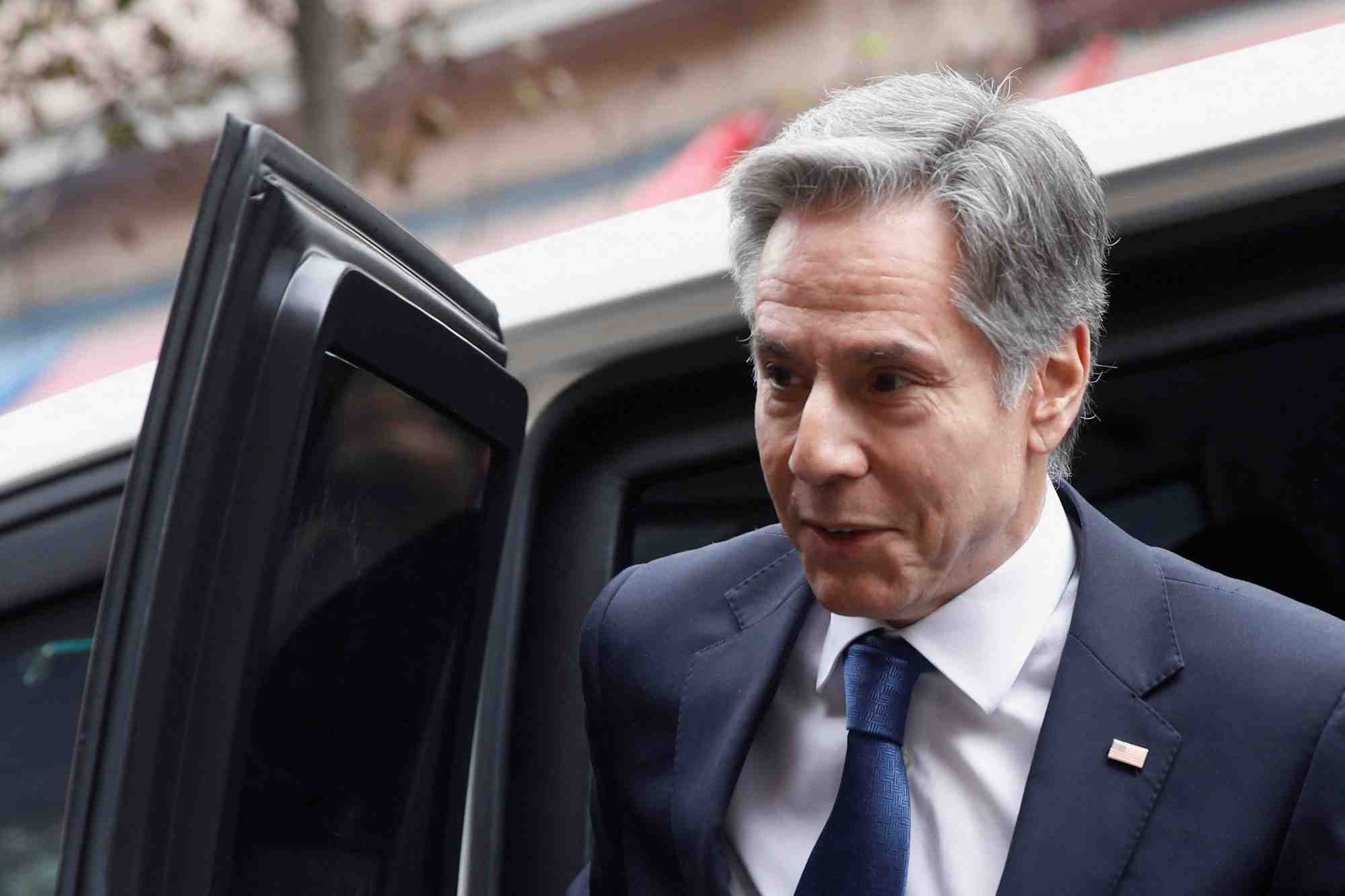 Le secretaire d'etat americain antony blinken