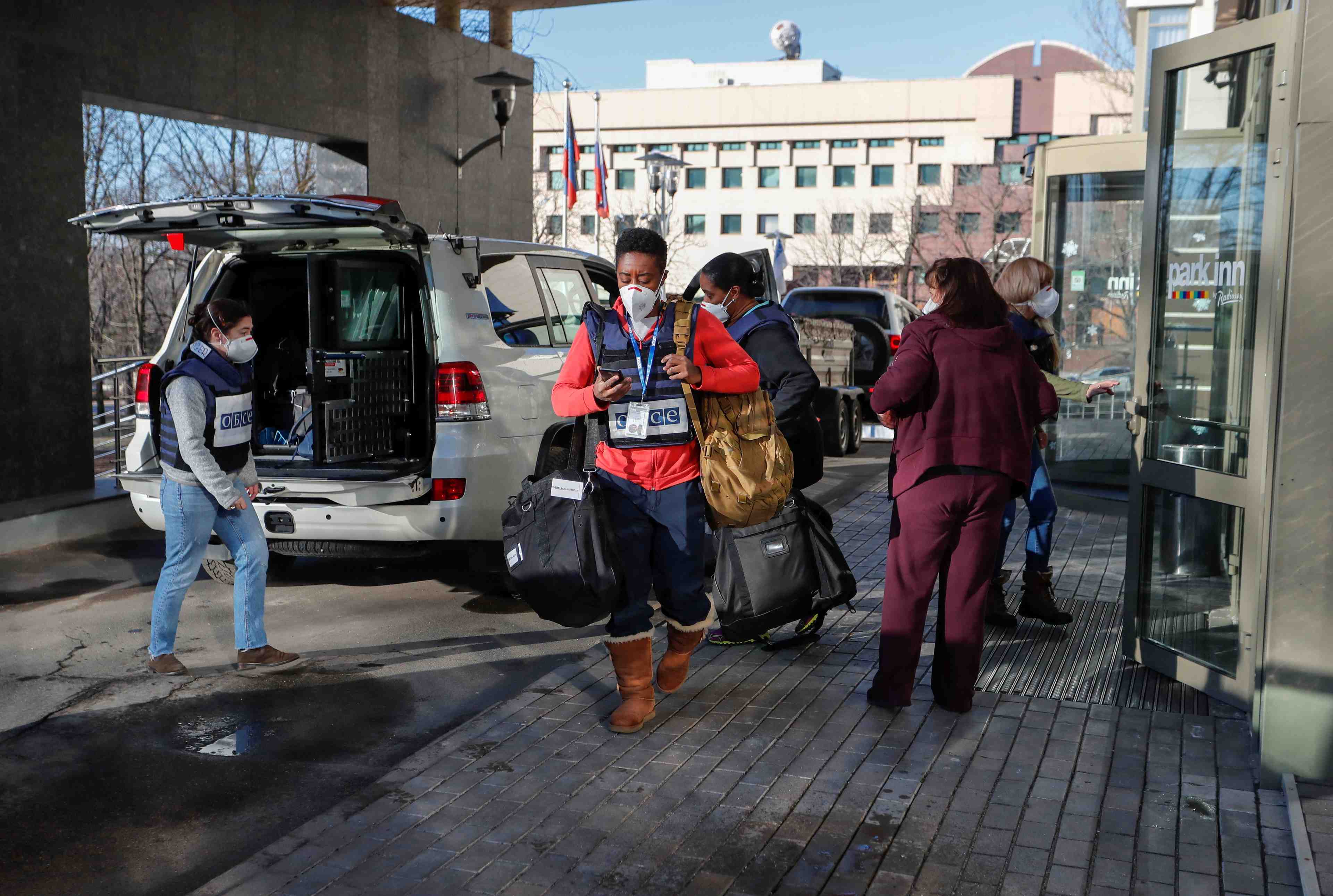 Des observateurs americains de l'osce quittent l'est ukrainien