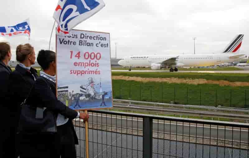 Une implication accrue de l'etat dans air france exclue