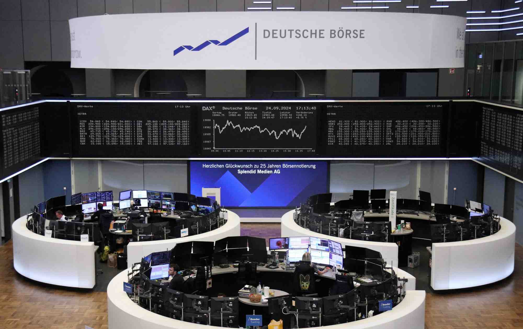 Le dax a francfort