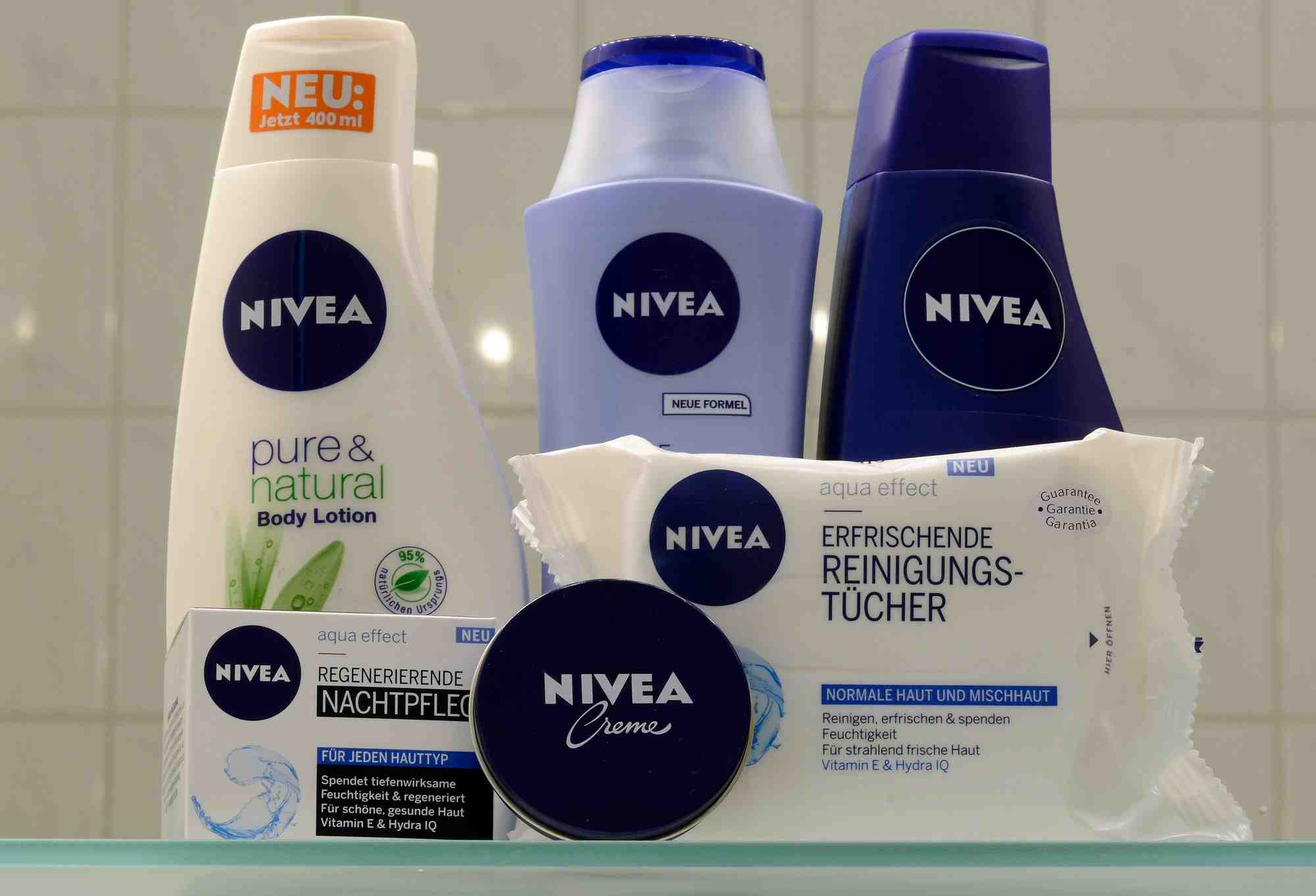 Les produits nivea de la societe allemande beiersdorf