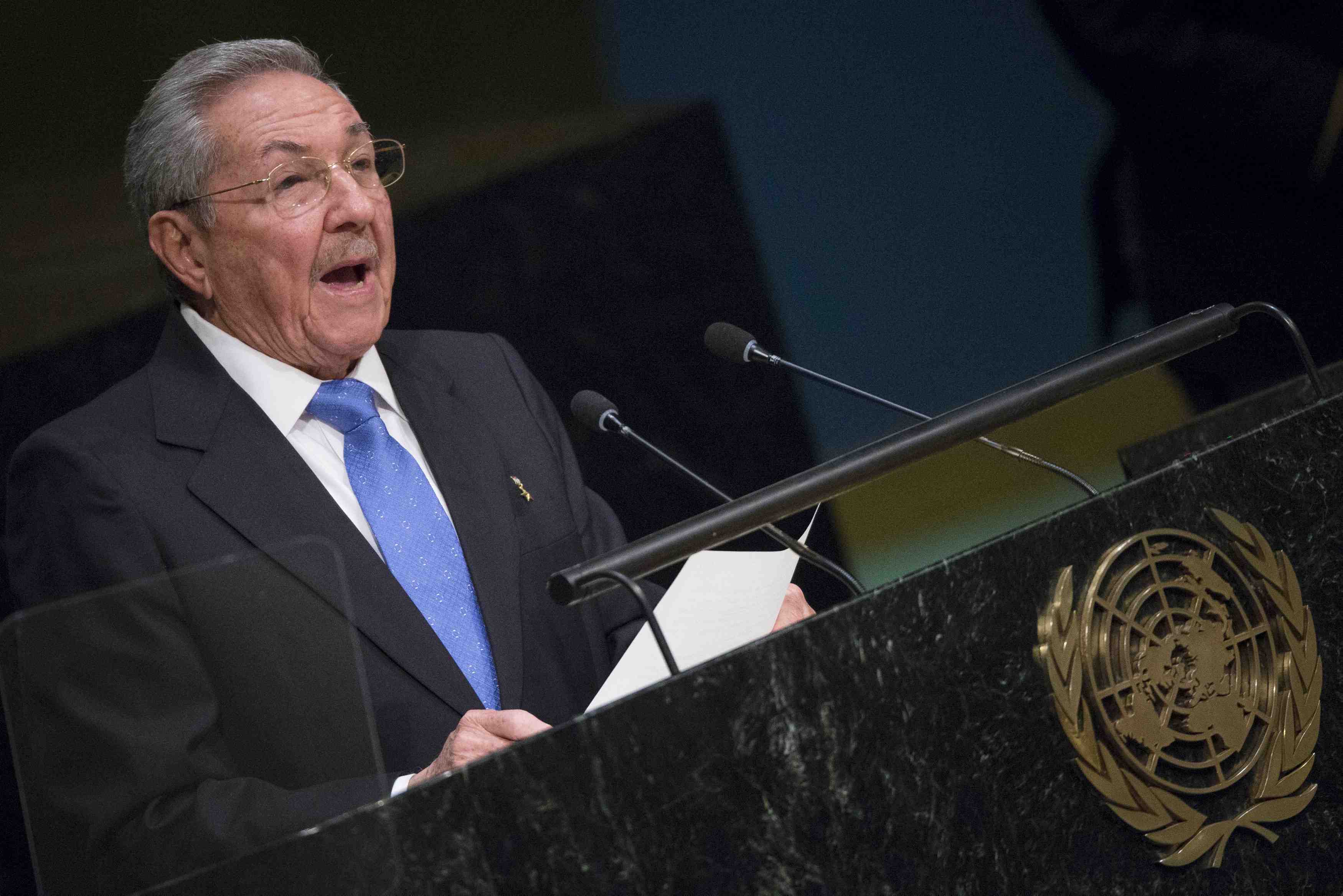 A l'onu, raul castro reclame la fin de l'embargo us contre cuba