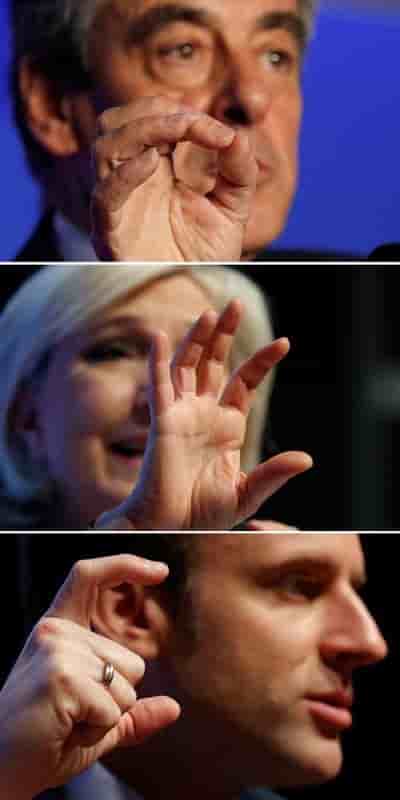 Le pen et macron au coude a coude (25%) pour le 1er tour