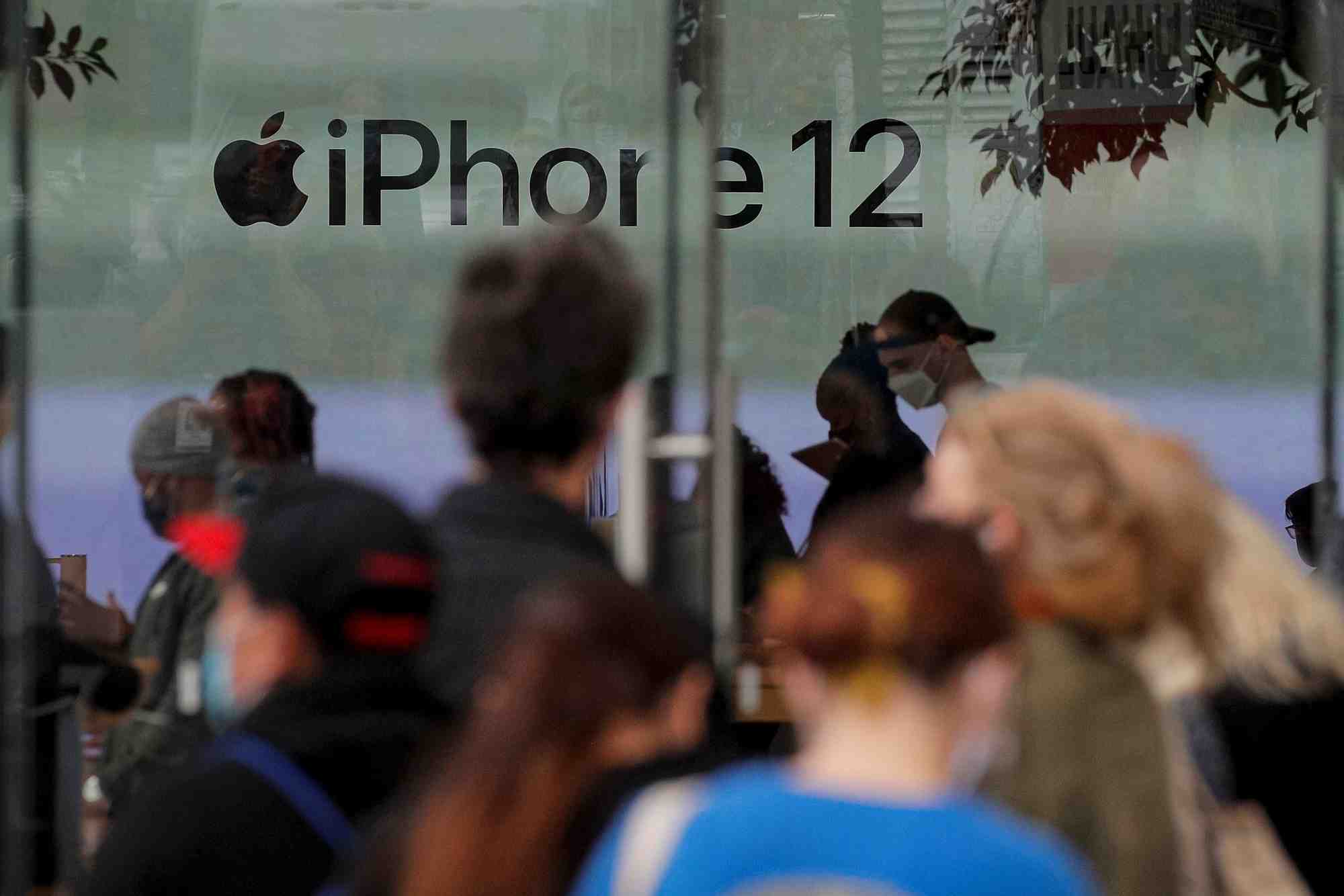 Un magasin d'apple a brooklyn, aux etats-unis