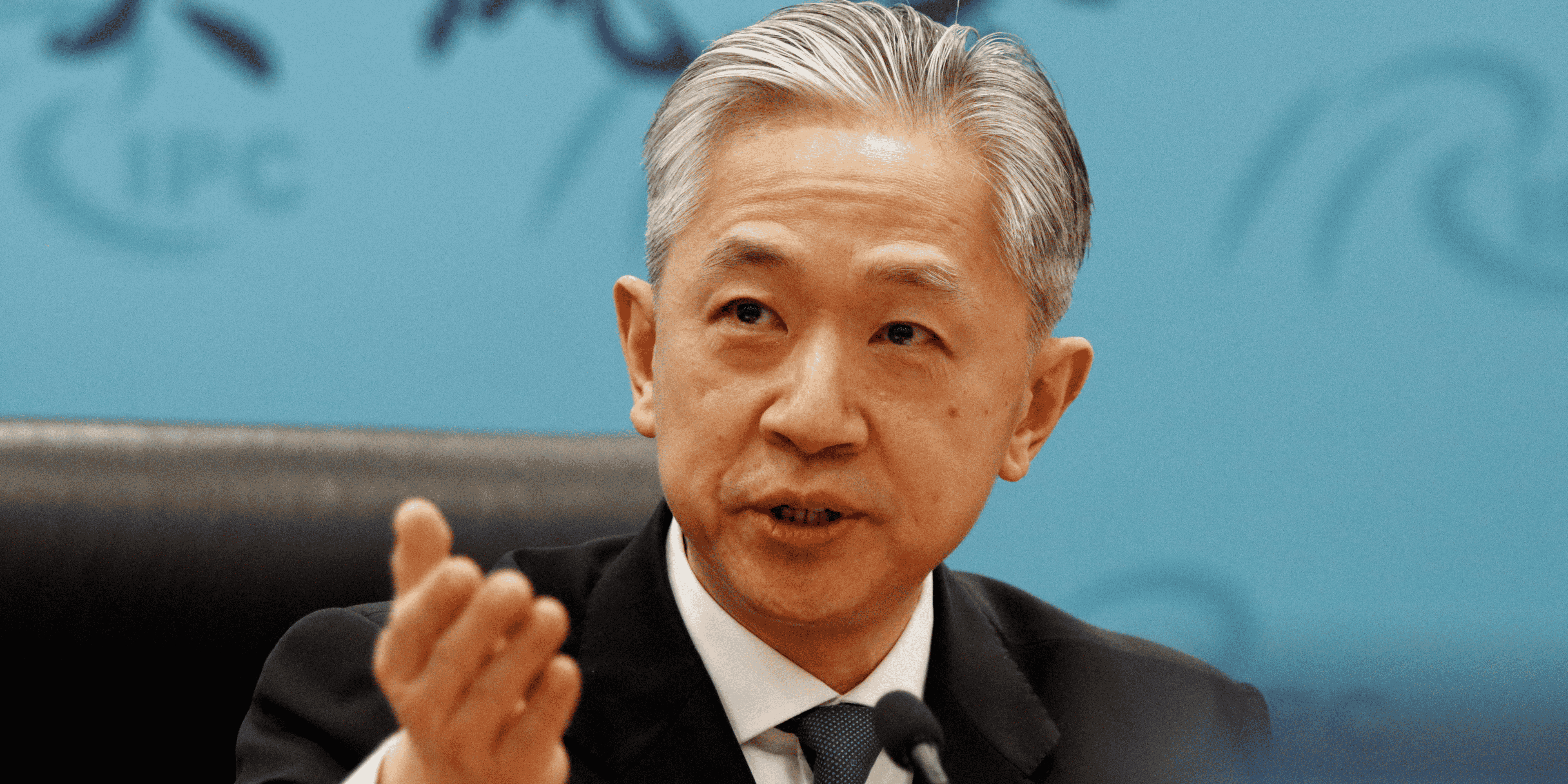 Le porte-parole du ministere chinois des affaires etrangeres, wang wenbin