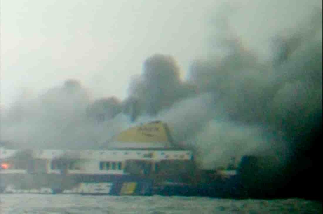 Un ferry italien en perdition au large de la grece