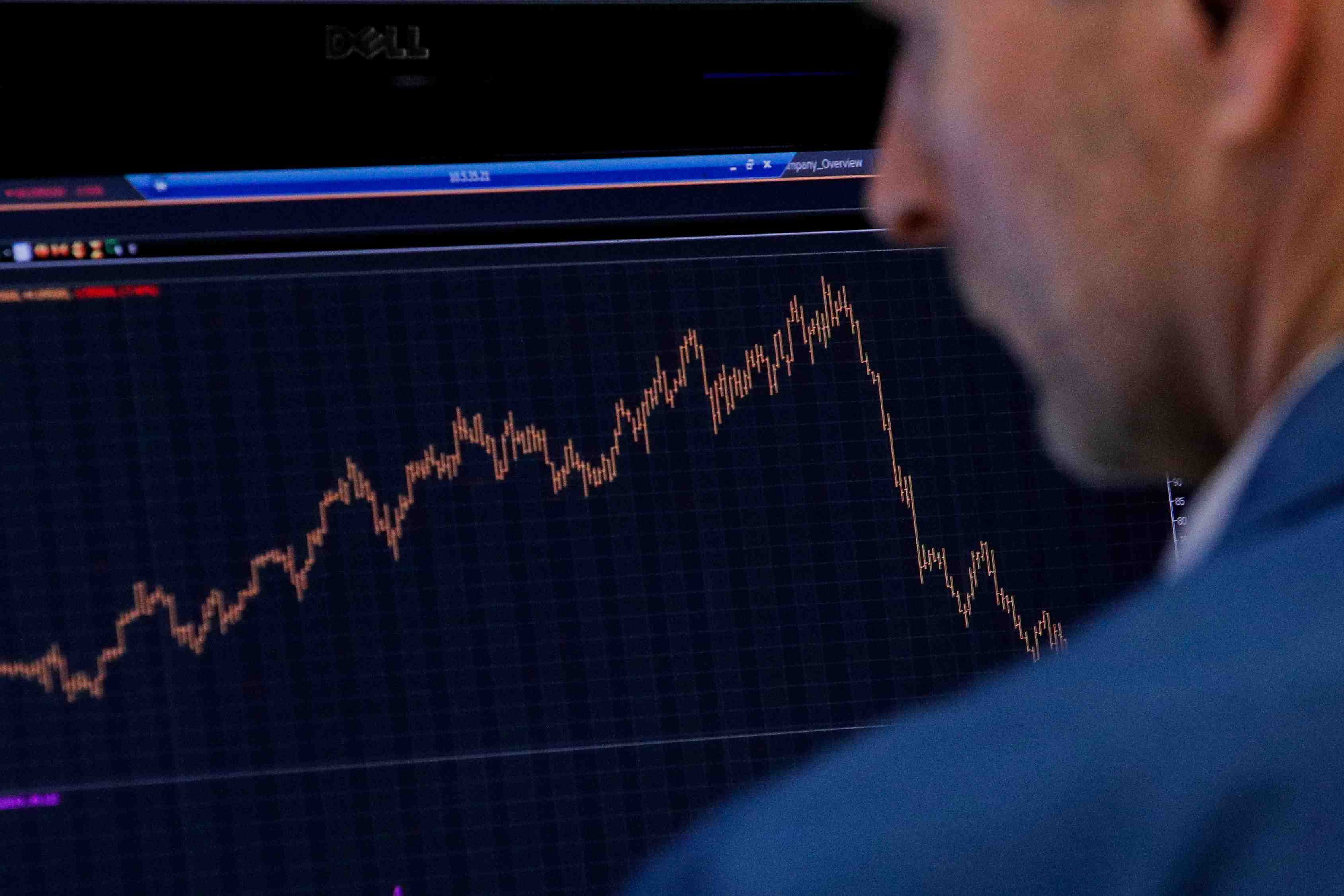 La bourse de new york finit en forte baisse