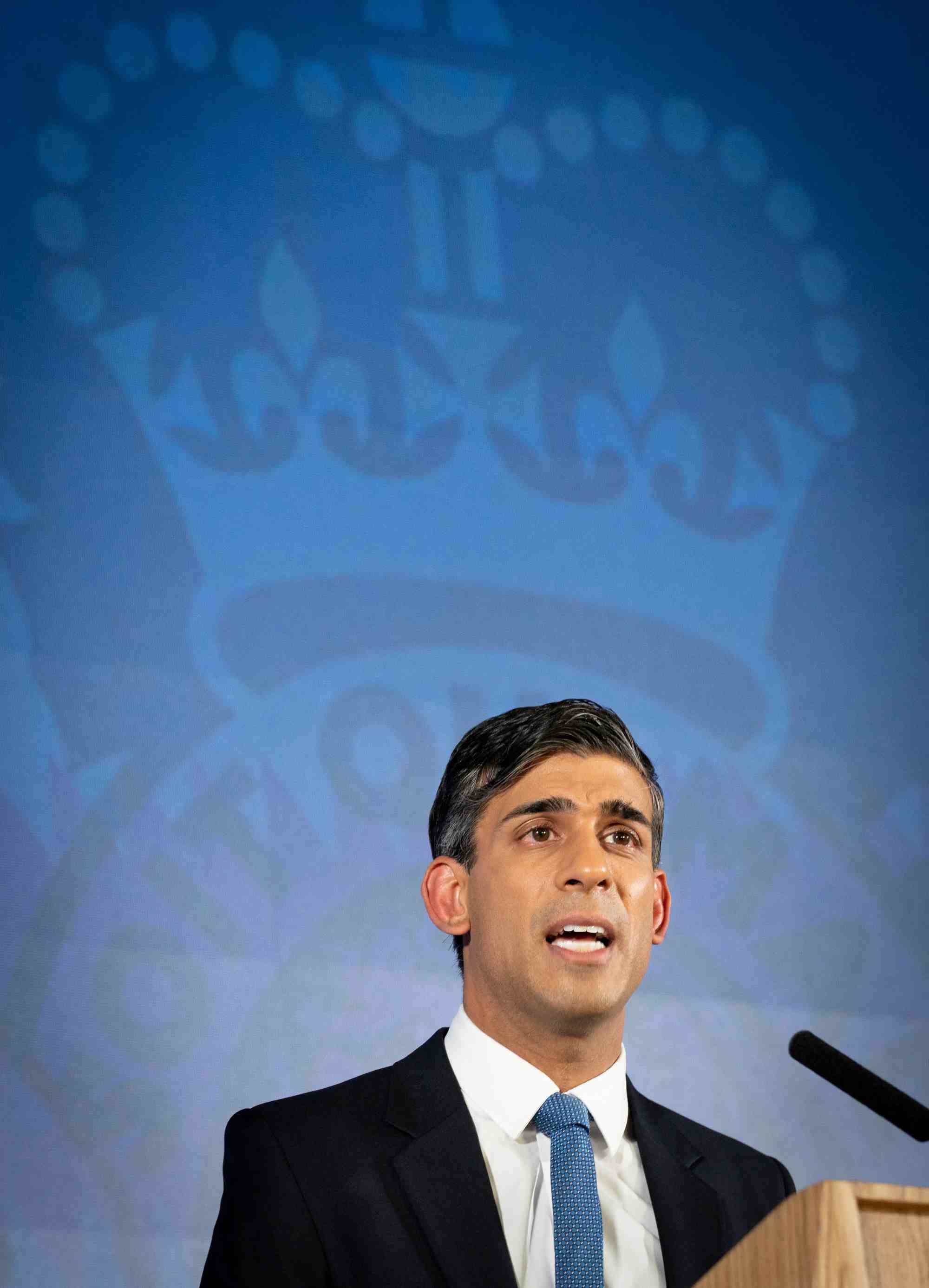 Le premier ministre britannique sunak prononce son premier grand discours national de 2023 au plexal