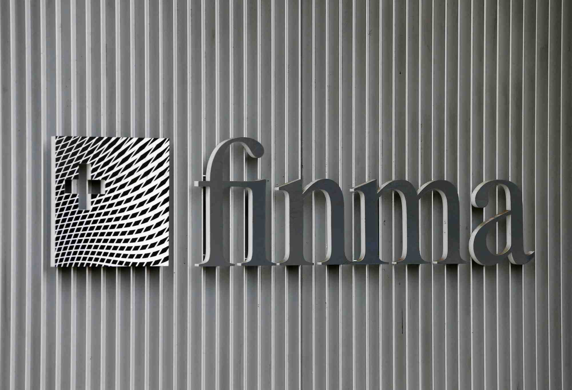 Le logo de la finma a berne, en suisse