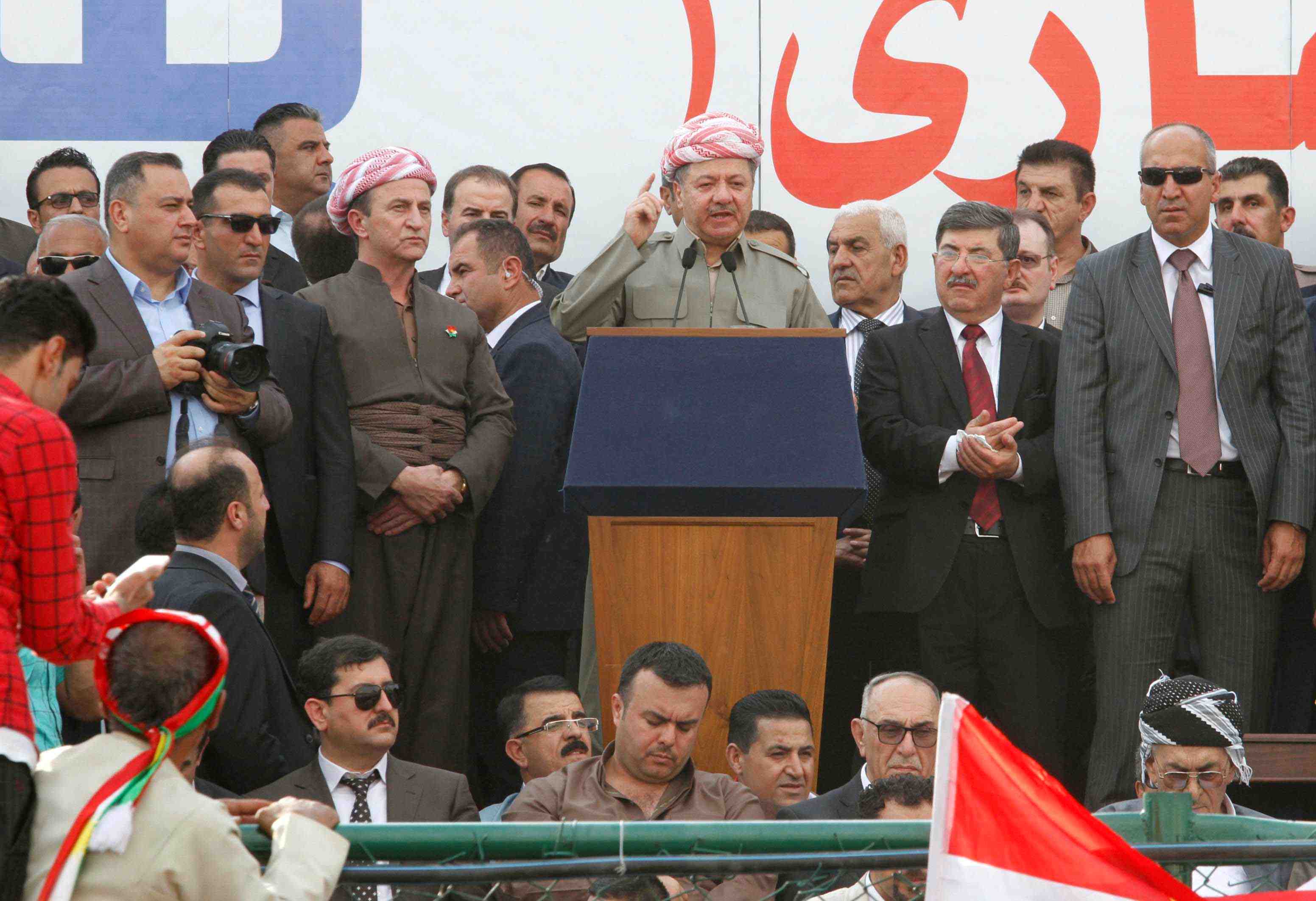 Le leader kurde barzani defend a nouveau le projet de referendum