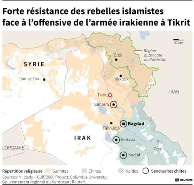 L'armée irakienne se heurte à une forte résistance à Tikrit