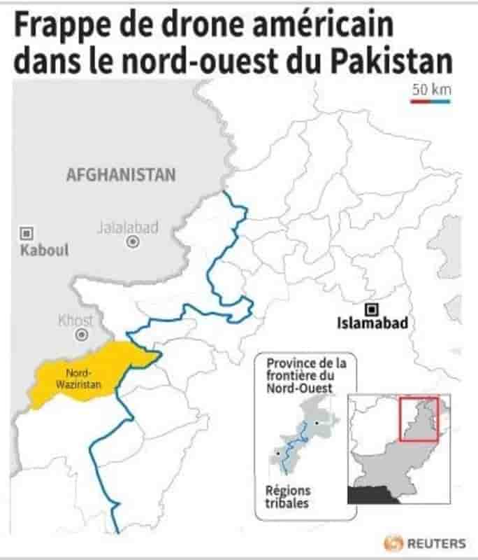 Quatre morts dans une frappe de drone américain au Pakistan