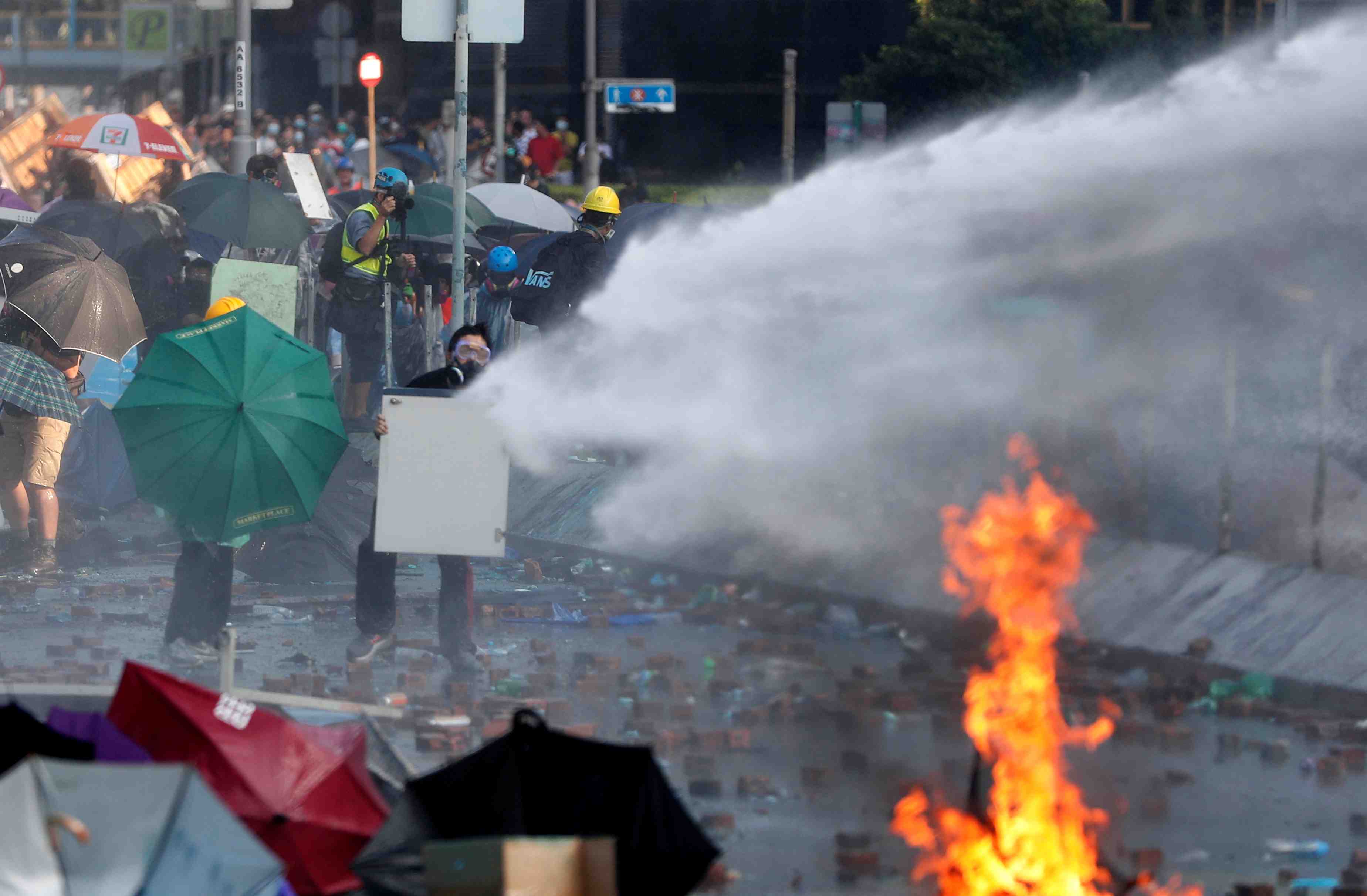 Nouveaux heurts a hong kong