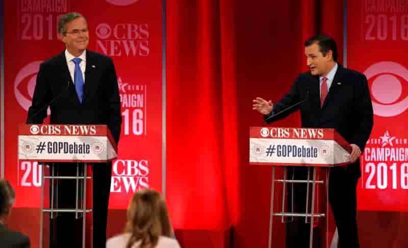Jeb bush apporte son soutien a ted cruz