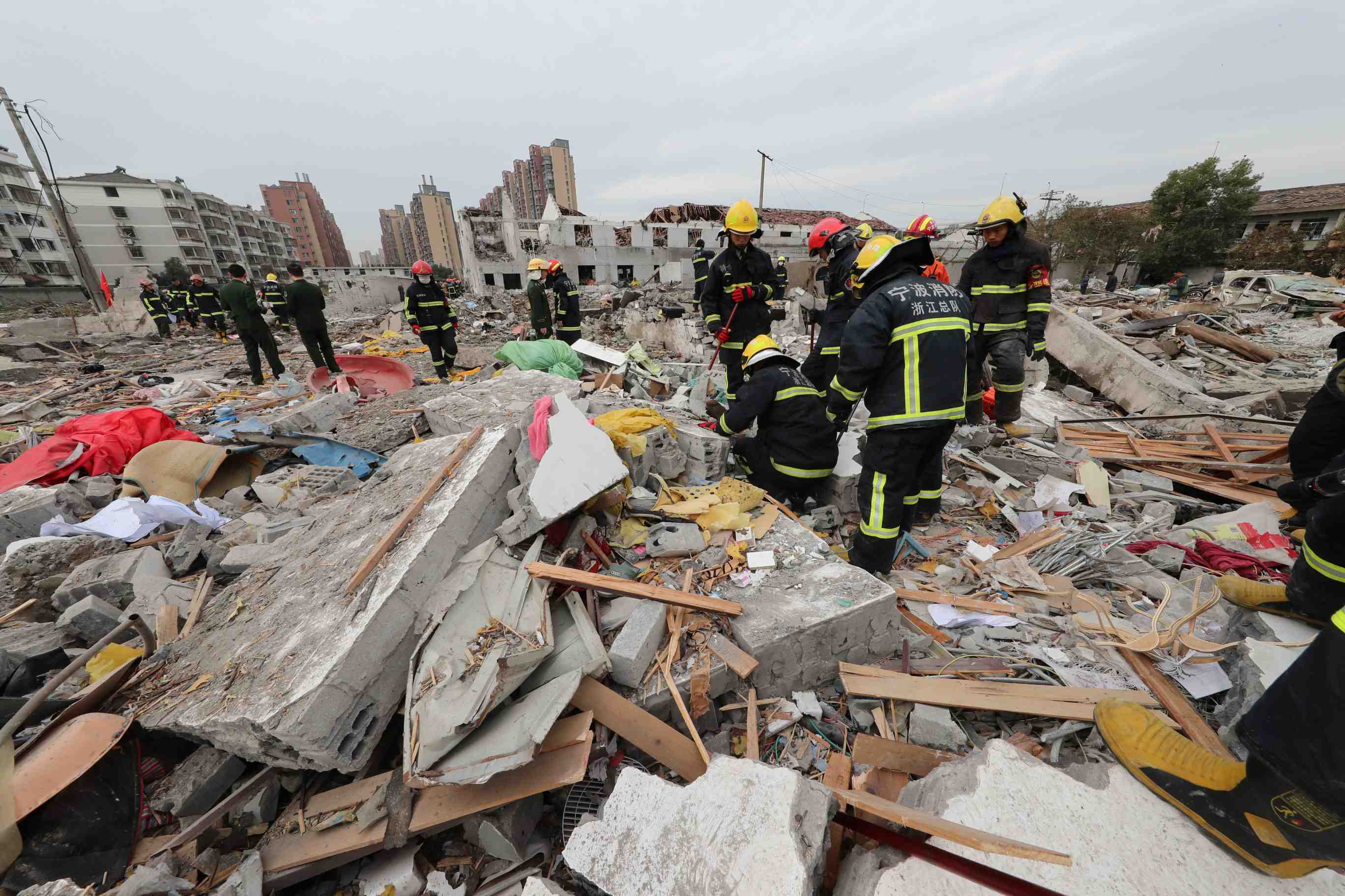 Une forte explosion en chine