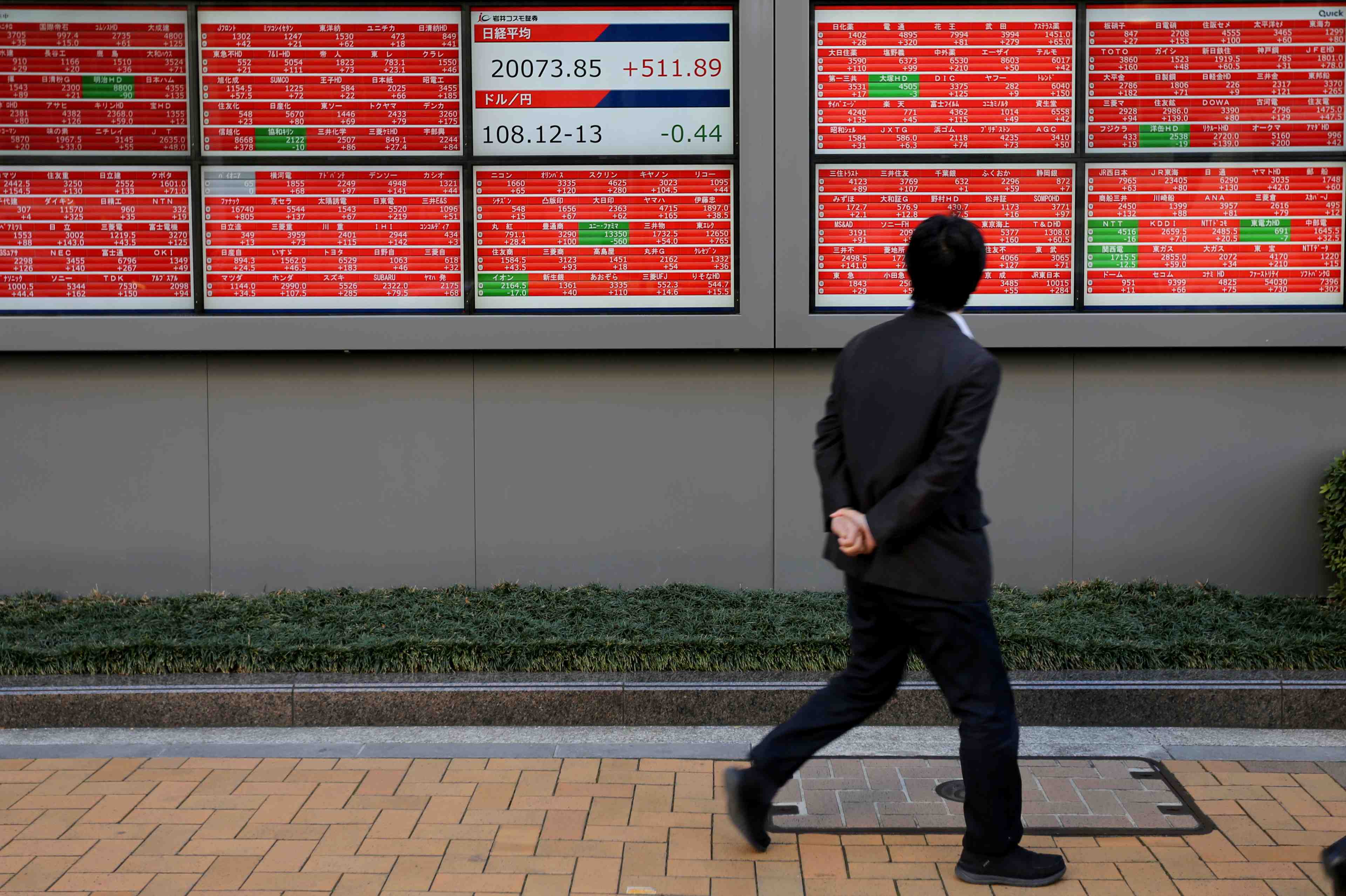 La bourse de tokyo finit en hausse