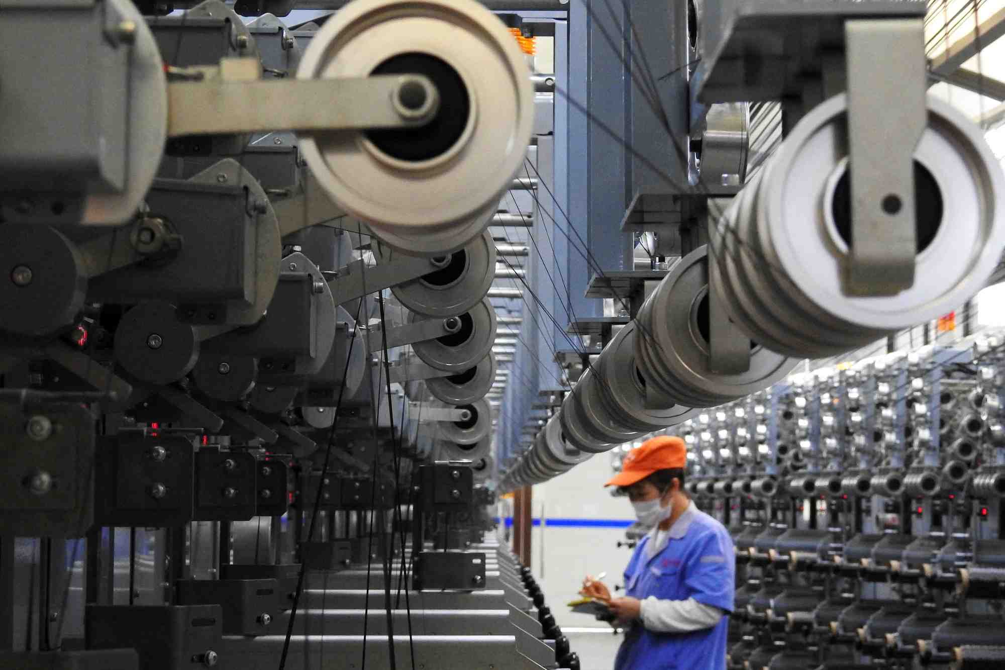 Photo d'archives d'un employe a lianyungang, en chine