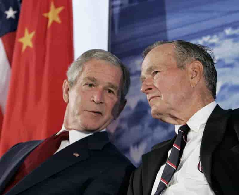 George bush pere et fils n'auraient pas vote trump